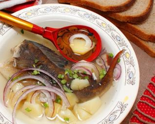 Наваристая деревенская уха из окуня