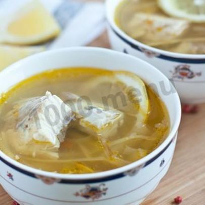 Рыбный суп уха из осетра