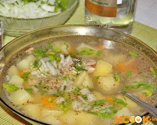 Уха из головы семги