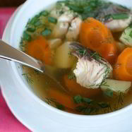 Рецепт Ухи из горбуши со свежим сельдереем