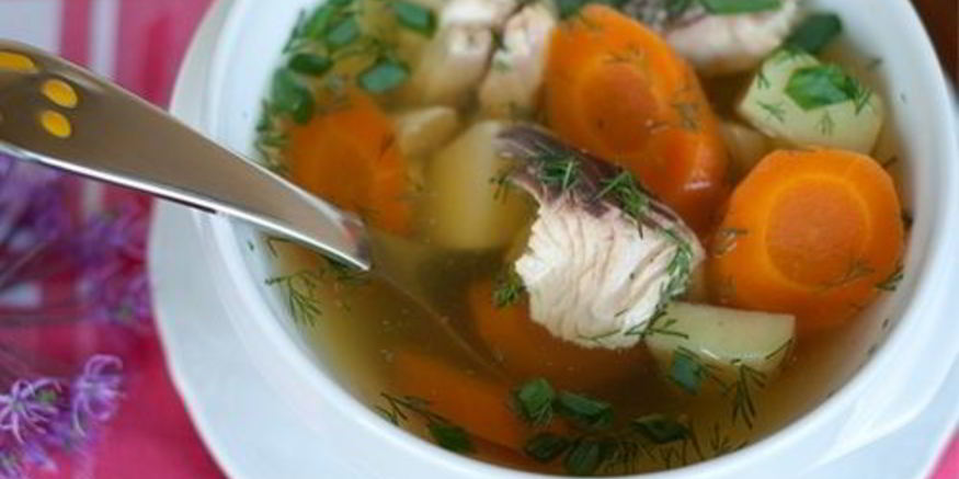 Рецепт ухи из горбуши со свежим сельдереем