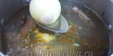 уха из хребтов семги