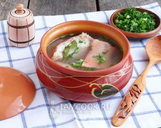 Уха из морского окуня