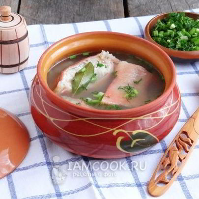 Уха из морского окуня