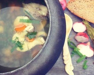 Уха из щуки по-деревенски