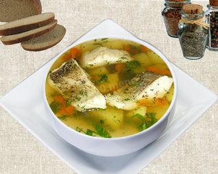 Уха из щуки с перловкой
