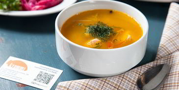 уха по-боярски с семгой