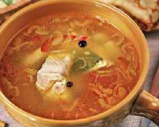 Уха ростовская из судака и рыбной мелочи