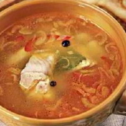 Уха ростовская из судака и рыбной мелочи