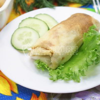 Блинчики фаршированные фаршем