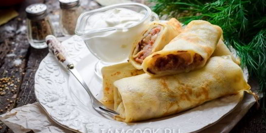 Рецепт блинчиков с ливерной колбасой