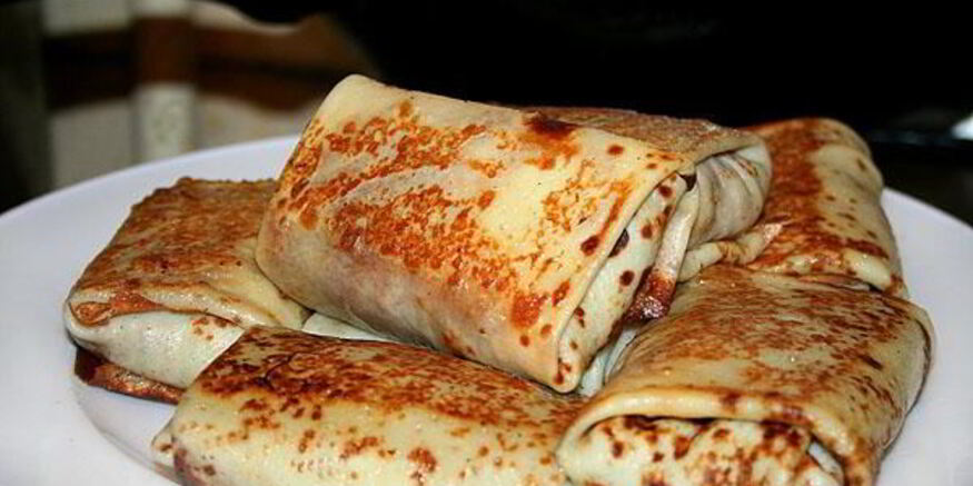 Рецепт блинчиков с мясом