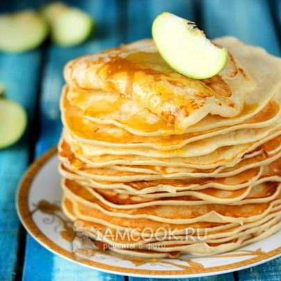 Блинчики с тертым яблоком
