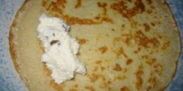 блинчики с творогом и сгущенкой