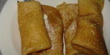 блинчики с творогом и сгущенкой