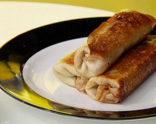 Блинчики с жареной капустой