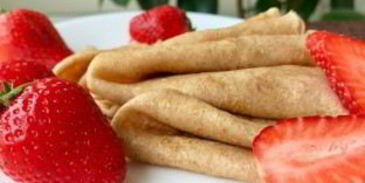 блины из цельнозерновой муки на молоке