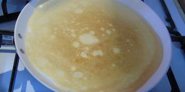 блины на двух видах молока