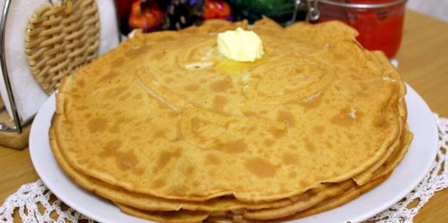 Рецепт блинов на молоке к завтраку