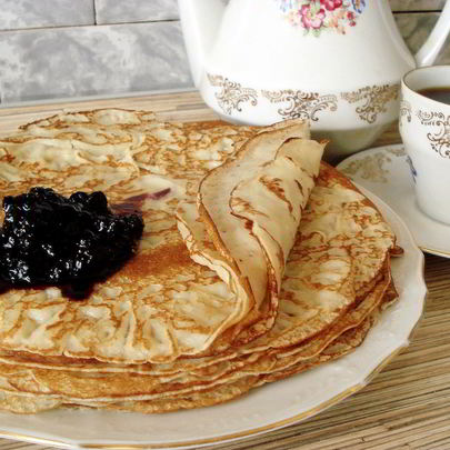 Блины на ряженке тонкие