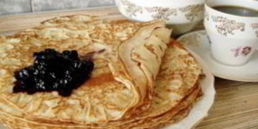 блины на ряженке тонкие