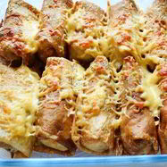 Рецепт Блинов по-итальянски с грибами и сыром