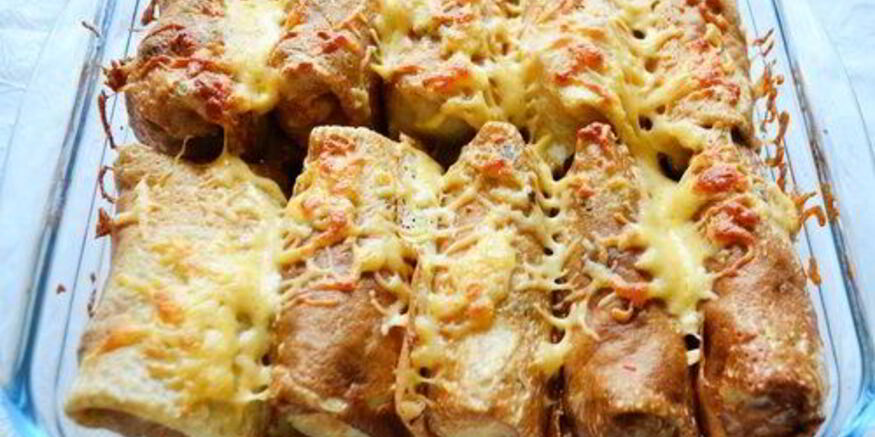 Рецепт блинов по-итальянски с грибами и сыром