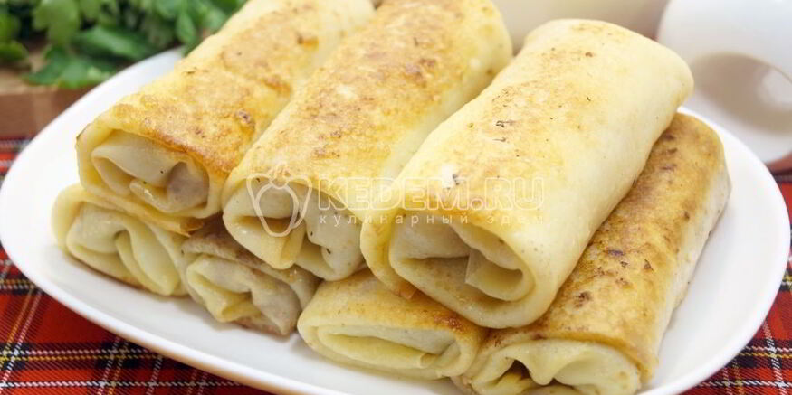Рецепт блинов с фаршем