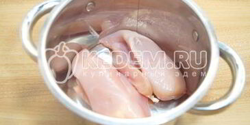 блины с курицей и морковью по-корейски