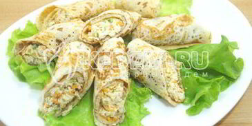 блины с курицей и морковью по-корейски