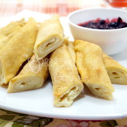 Блины с творогом Сливочные