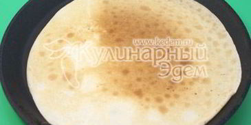 фаршированные блины с грибами и сыром