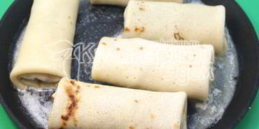 фаршированные блины с грибами и сыром