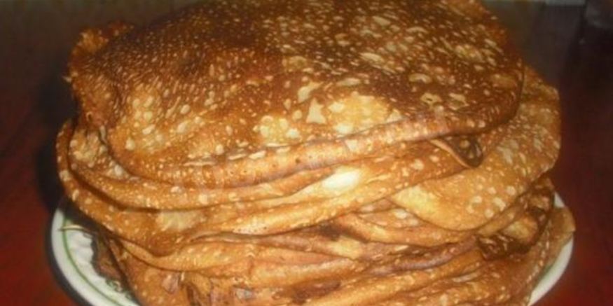 Рецепт классических бабушкиных блинов русских традиционных