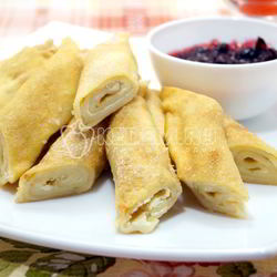 Блины с творогом