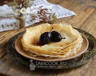 Постные блины на минералке