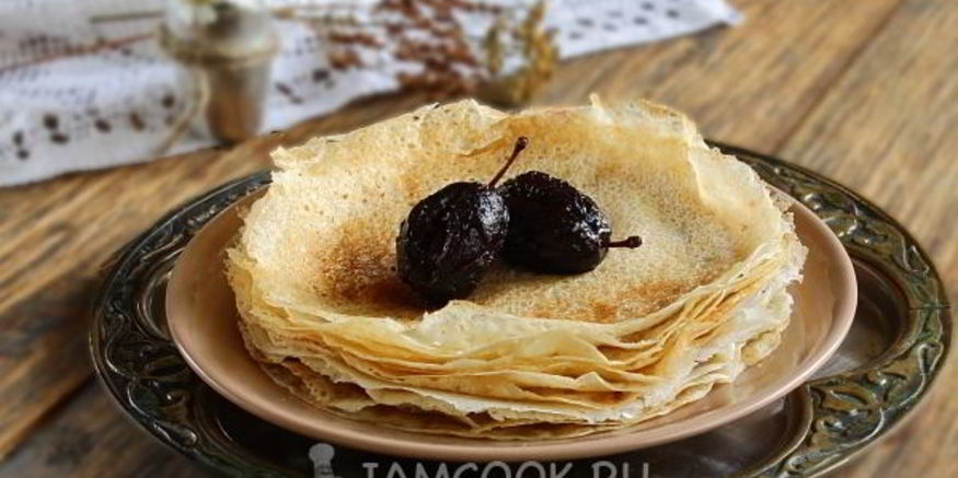 Рецепт постных блинов на минералке