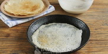 постные блины на минералке