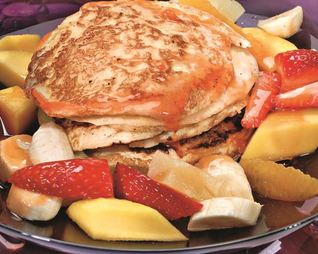 Рисовые блины с фруктами