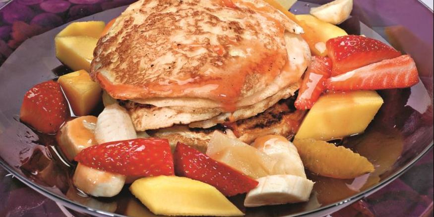 Рецепт рисовых блинов с фруктами