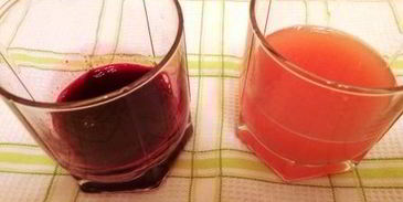 розовые блинчики с грейпфрутом