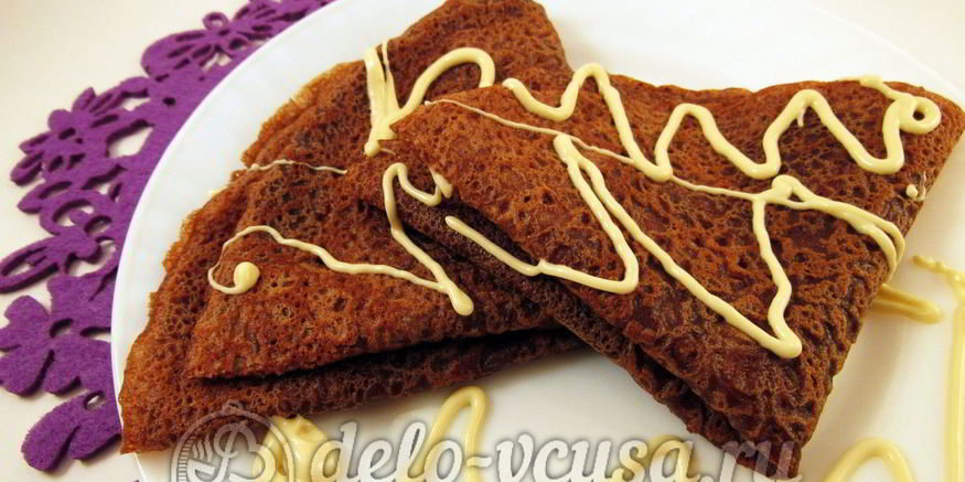 Рецепт шоколадных блинчиков