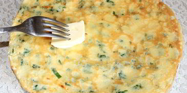 сырные блинчики с петрушкой