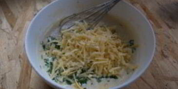 сырные блины с зеленью