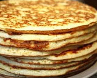 Толстые блины на кефире