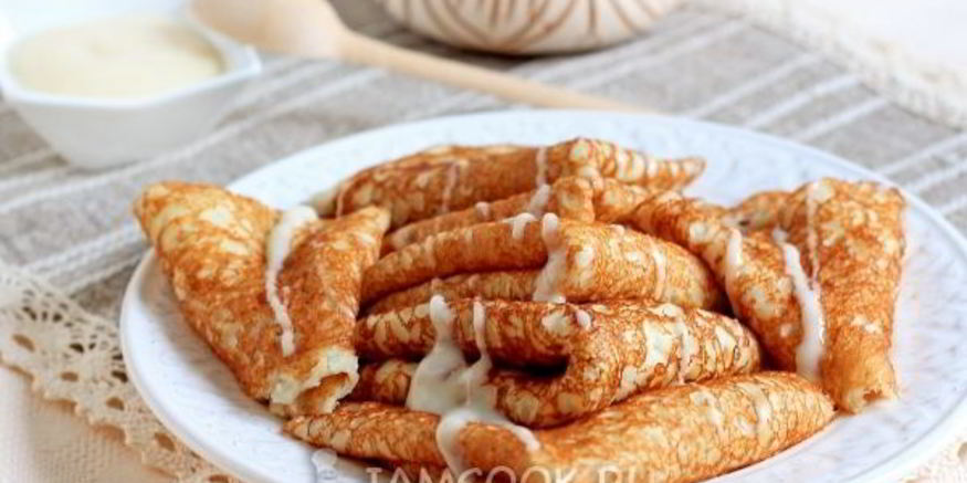 Рецепт толстых блинов на простокваше