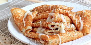 толстые блины на простокваше