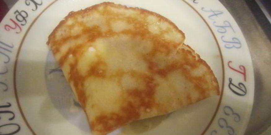 Рецепт тонких блинчиков на кефире