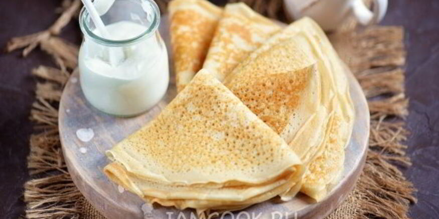 Рецепт тонких блинов с дырочками на ряженке