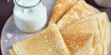 тонкие блины с дырочками на ряженке